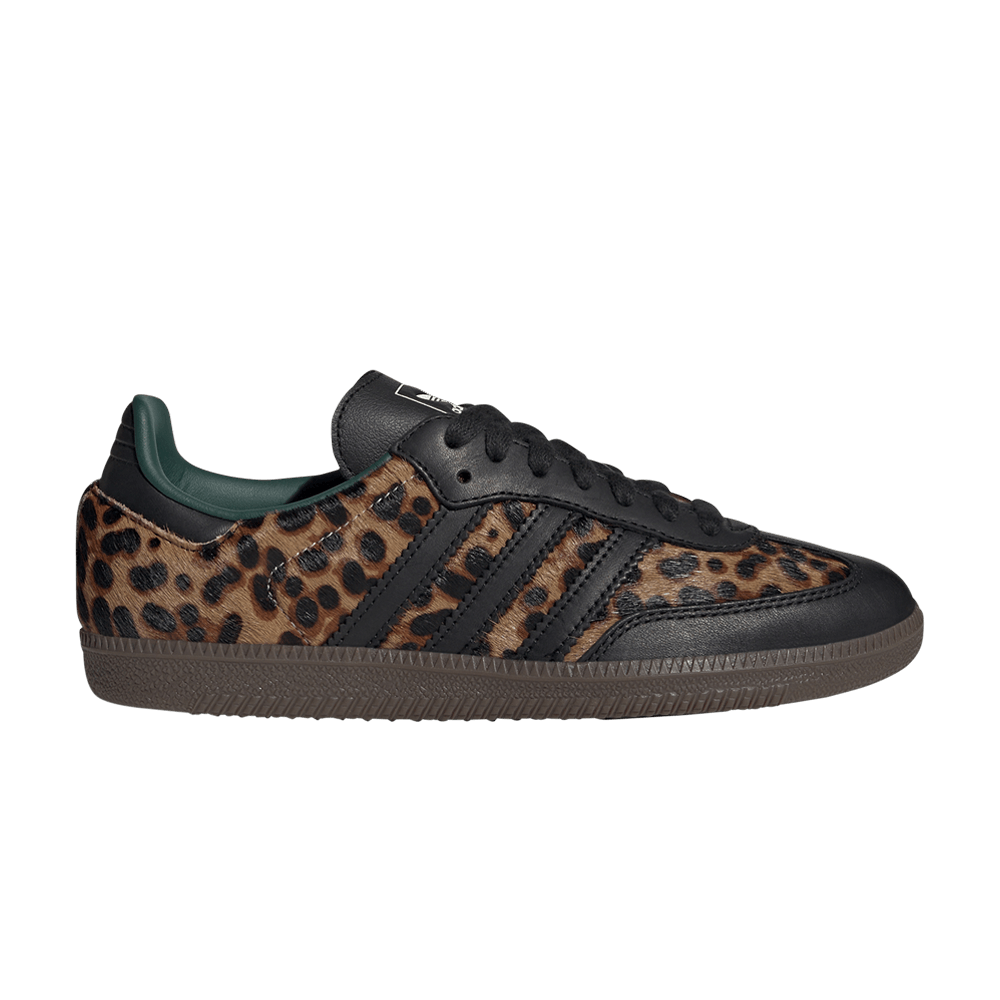 Adidas Samba OG Black Green Leopard - JI2735