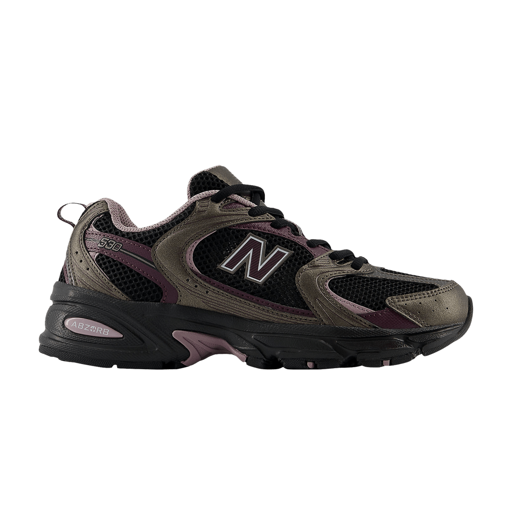 New Balance 530 Black Metallic Plum Brown - MR530ADD