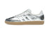 Adidas Samba OG Silver Metallic Cracked Leather - JR0035