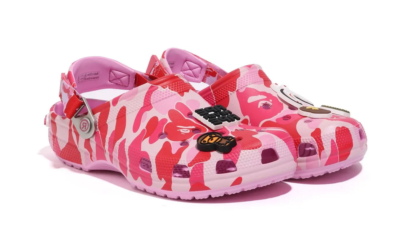 Crocs Classic Clog A Bathing Ape ABC Camo Pink - 209627-6I2