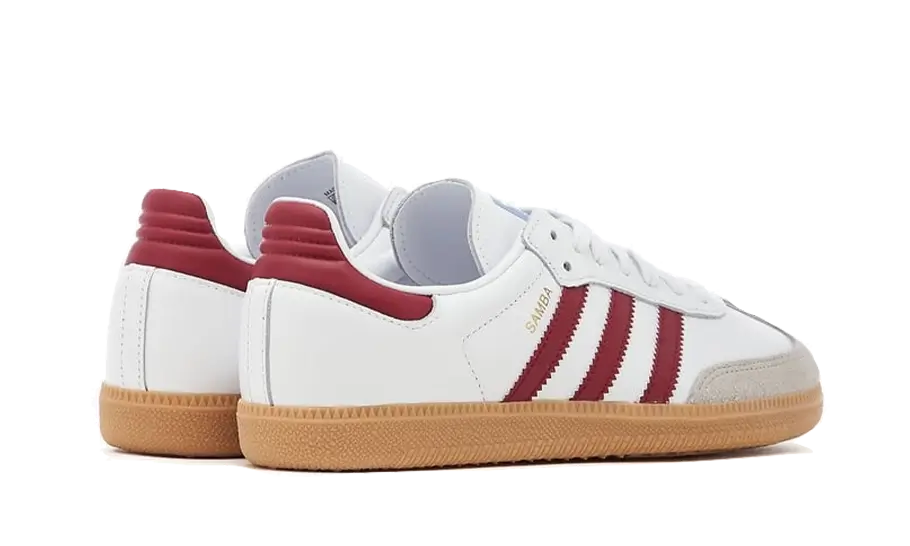 Adidas Samba OG White Burgundy Gum - IF3813