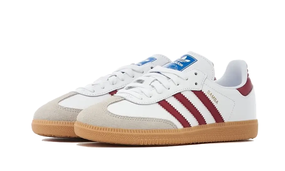 Adidas Samba OG White Burgundy Gum - IF3813