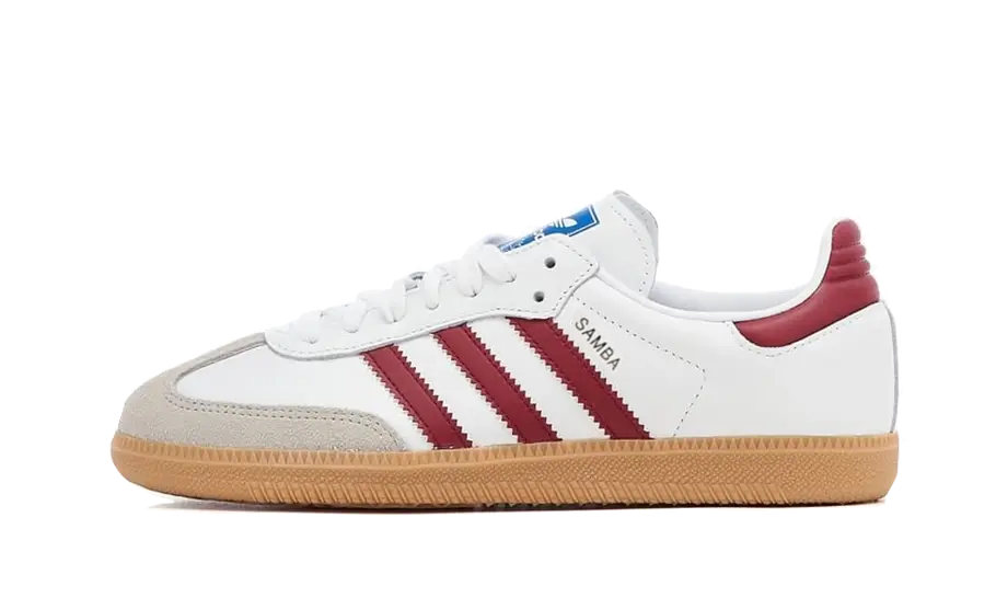 Adidas Samba OG White Burgundy Gum - IF3813