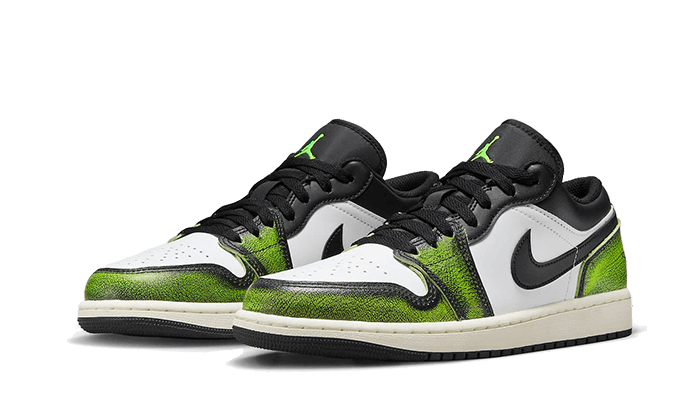 air-jordan-1-low-electric-green-raven-sneakers