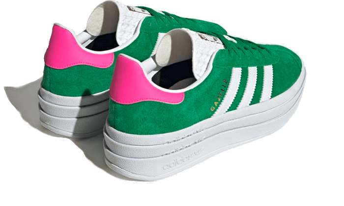 gazelle-bold-green-lucid-pink-raven-sneakers