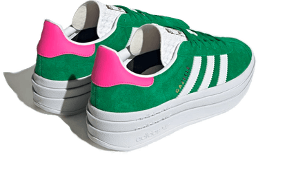 gazelle-bold-green-lucid-pink-raven-sneakers