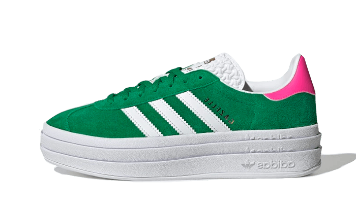 gazelle-bold-green-lucid-pink-raven-sneakers