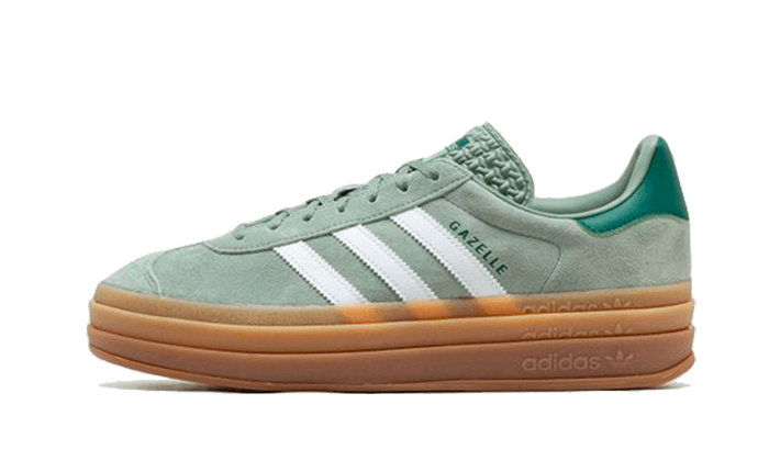 gazelle-bold-silver-green-raven-sneakers