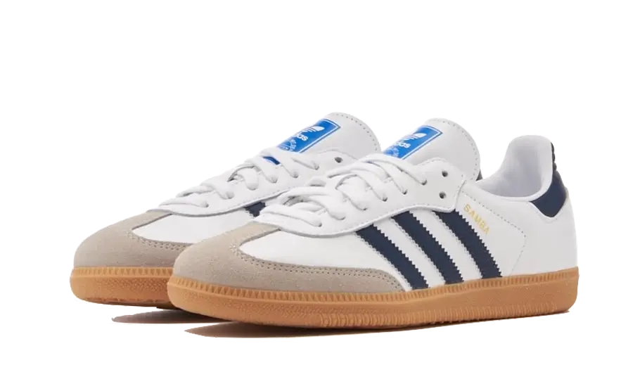 Adidas Samba OG Cloud White Night Indigo Gum  - IF3814