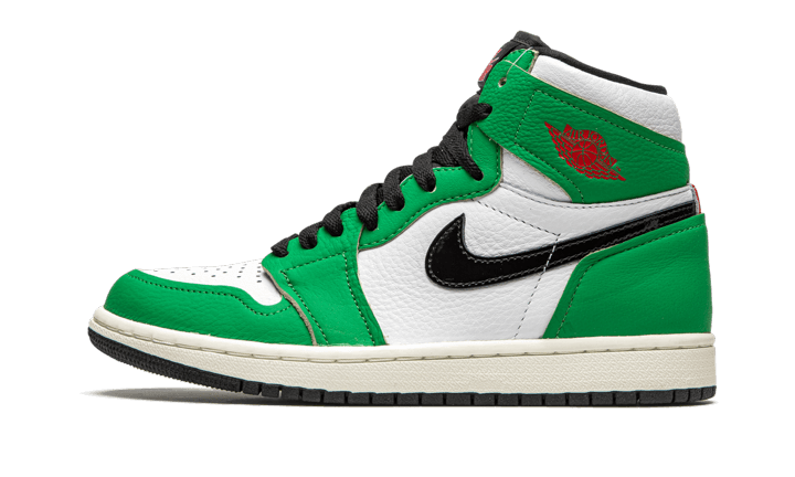 air-jordan-1-high-lucky-green-raven-sneakers