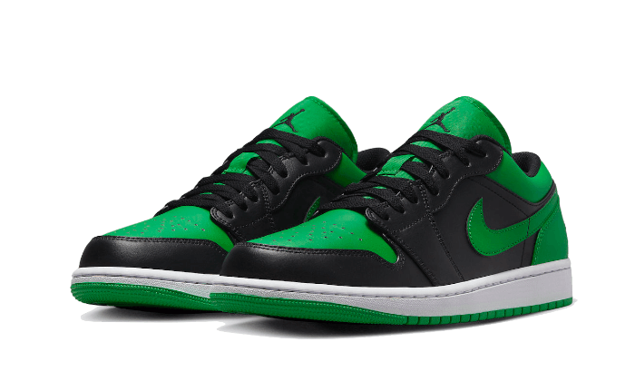 air-jordan-1-low-lucky-green-raven-sneakers