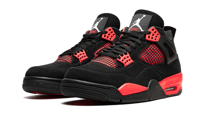 air-jordan-4-retro-red-thunder-raven-sneakers