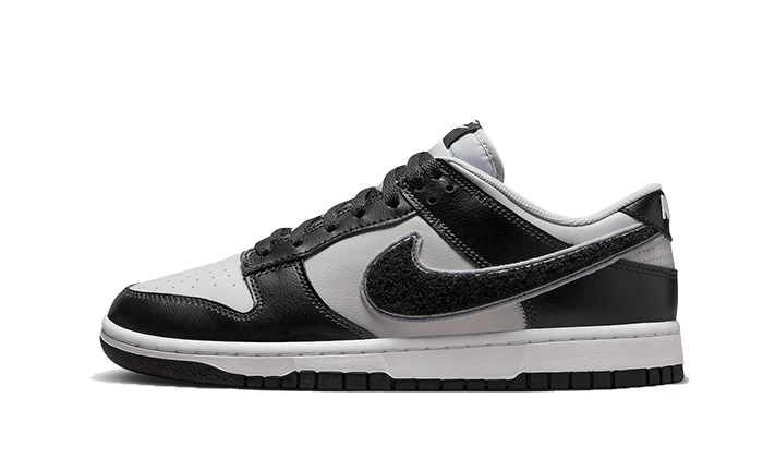 dunk-low-chenille-swoosh-grey-black-raven-sneakers