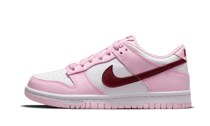 dunk-low-pink-red-white-raven-sneakers