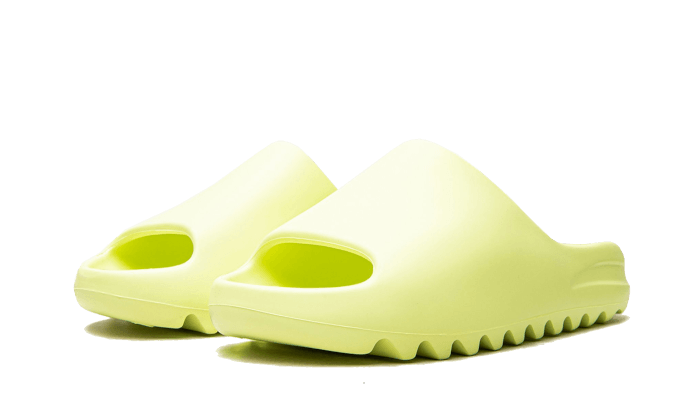 yeezy-slide-glow-green-restock-pair-2022-raven-sneakers